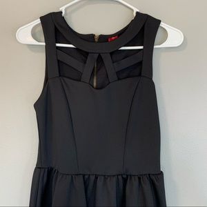 Black cut out dress